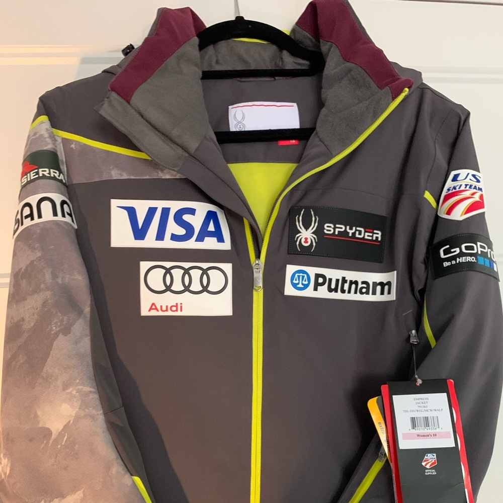 NWT US Ski Team Spyder Empress Jacket W Sz10